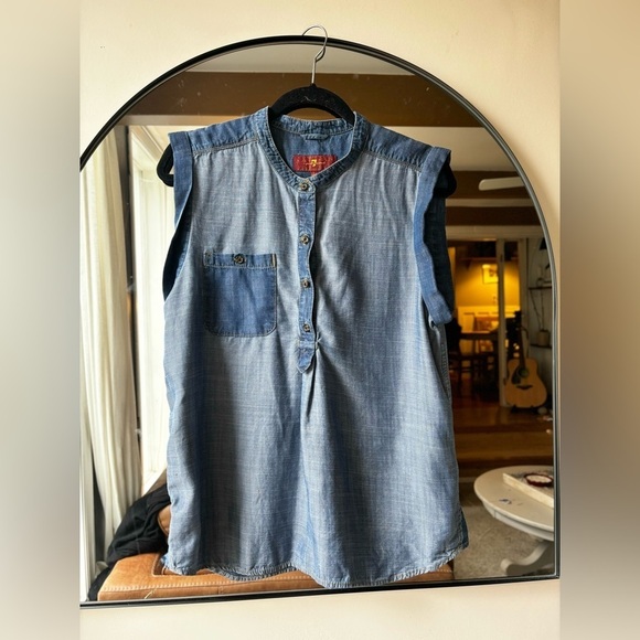 7 For All Mankind Tops - 7 FOR ALL MANKIND | denim tank | size large